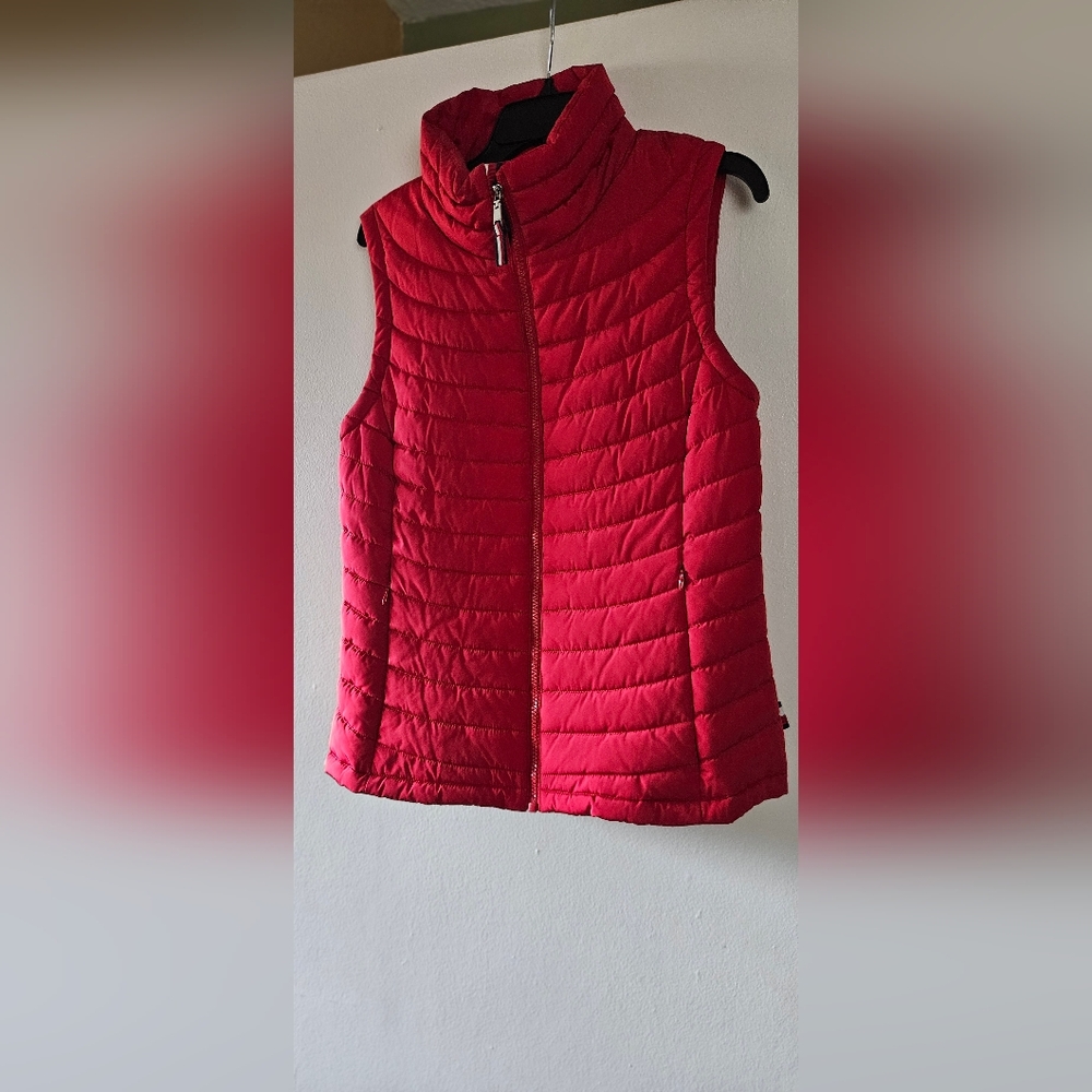 Tommy Hilfiger Red Quilted Vest